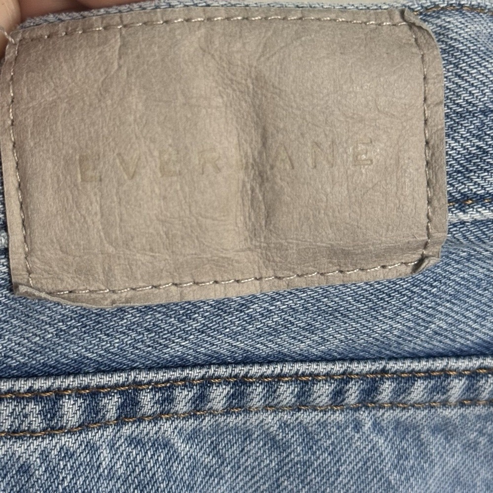 Everlane The Everybody Jean Light Wash Organic Cotton Distressed Straight Leg E7 - Picture 4 of 7